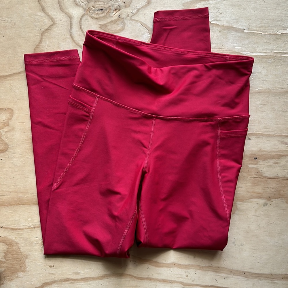 Old navy, elevate, legging, Annatto red women’s large - Picture 4 of 5